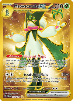 Meowscarada ex Hyper Rare card from Paldea Evolved