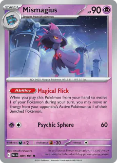 Mismagius Uncommon card from Paldea Evolved