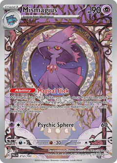 Mismagius Illustration Rare card from Paldea Evolved