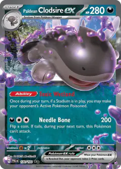 Paldean Clodsire ex Double Rare card from Paldea Evolved