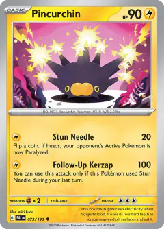 Pincurchin Uncommon card from Paldea Evolved