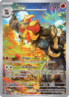 Pyroar Illustration Rare card from Paldea Evolved