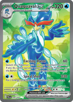 Quaquaval ex Ultra Rare card from Paldea Evolved
