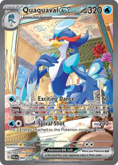 Quaquaval ex Special Illustration Rare card from Paldea Evolved