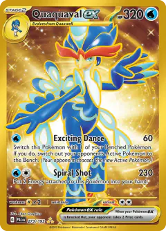 Quaquaval ex Hyper Rare card from Paldea Evolved