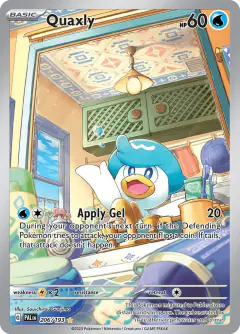 Quaxly Illustration Rare card from Paldea Evolved