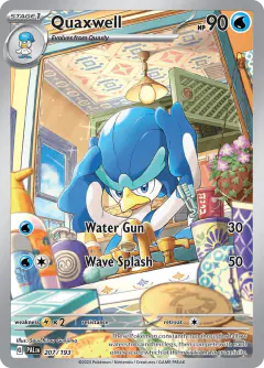 Quaxwell Illustration Rare card from Paldea Evolved