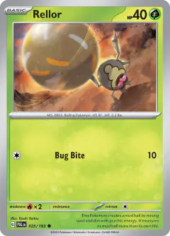 Rellor Common card from Paldea Evolved