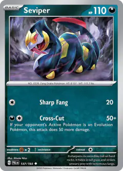 Seviper Uncommon card from Paldea Evolved