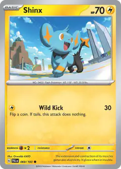 Shinx Common card from Paldea Evolved