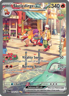 Skeledirge ex Special Illustration Rare card from Paldea Evolved
