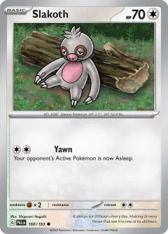 Slakoth Common card from Paldea Evolved