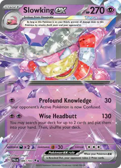 Slowking ex Double Rare card from Paldea Evolved