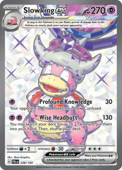 Slowking ex Ultra Rare card from Paldea Evolved