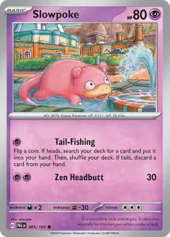Slowpoke Common card from Paldea Evolved