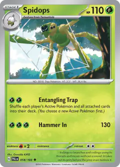 Spidops Uncommon card from Paldea Evolved