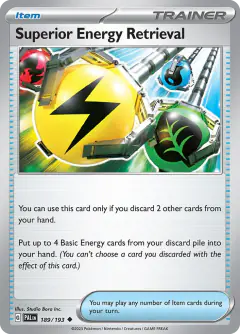 Superior Energy Retrieval Uncommon card from Paldea Evolved