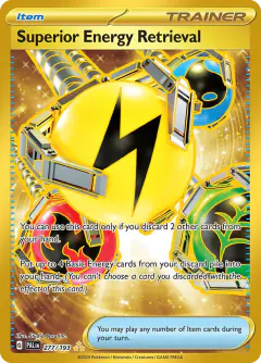Superior Energy Retrieval Hyper Rare card from Paldea Evolved