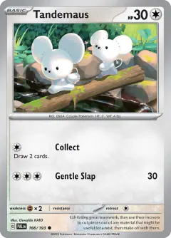 Tandemaus Common card from Paldea Evolved