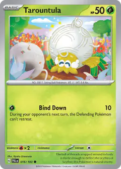 Tarountula Common card from Paldea Evolved