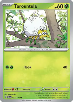Tarountula Common card from Paldea Evolved