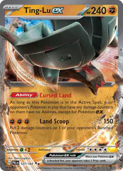 Ting-Lu ex Double Rare card from Paldea Evolved