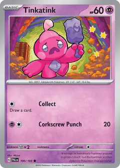 Tinkatink Common card from Paldea Evolved