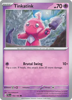 Tinkatink Common card from Paldea Evolved