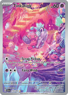 Tinkatink Illustration Rare card from Paldea Evolved