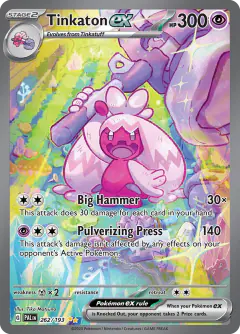 Tinkaton ex Special Illustration Rare card from Paldea Evolved