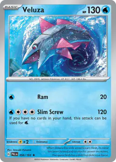 Veluza Rare card from Paldea Evolved