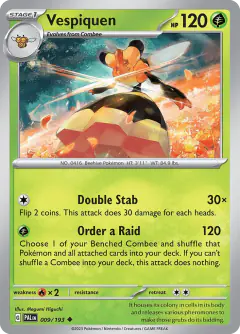Vespiquen Uncommon card from Paldea Evolved