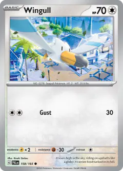 Wingull Common card from Paldea Evolved