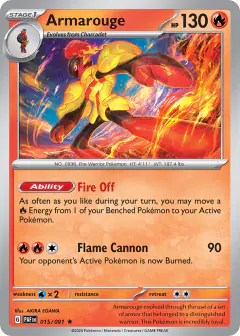 Armarouge Rare card from Paldean Fates