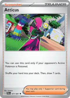 Atticus Uncommon card from Paldean Fates