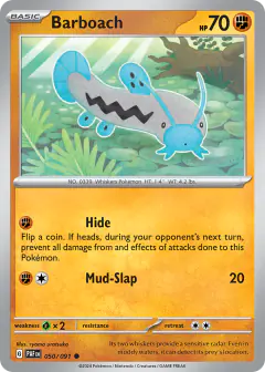 Barboach Common card from Paldean Fates