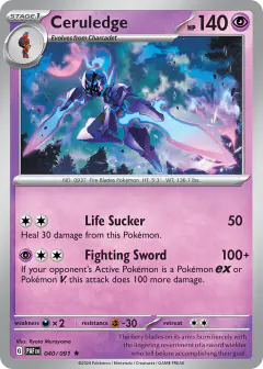 Ceruledge Rare card from Paldean Fates