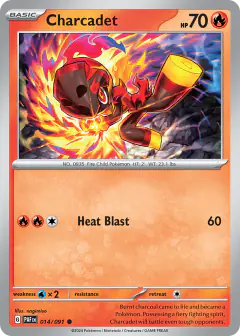 Charcadet Common card from Paldean Fates