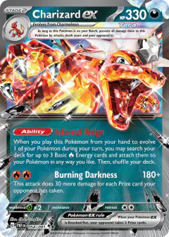 Charizard ex Double Rare card from Paldean Fates