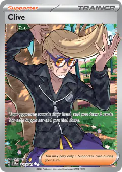 Clive Ultra Rare card from Paldean Fates