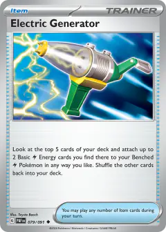 Electric Generator Uncommon card from Paldean Fates