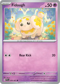 Fidough Common card from Paldean Fates