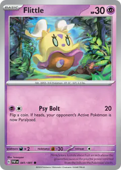 Flittle Common card from Paldean Fates