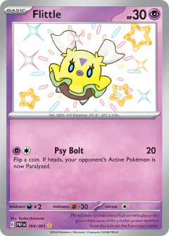 Flittle Shiny Rare card from Paldean Fates