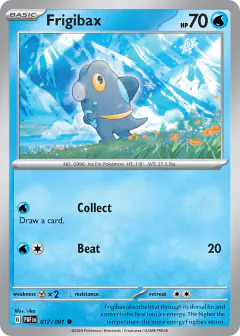 Frigibax Common card from Paldean Fates