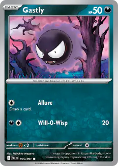 Gastly Common card from Paldean Fates