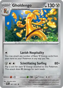 Gholdengo Rare card from Paldean Fates