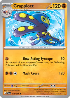 Grapploct Uncommon card from Paldean Fates