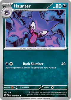 Haunter Common card from Paldean Fates