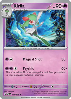 Kirlia Uncommon card from Paldean Fates